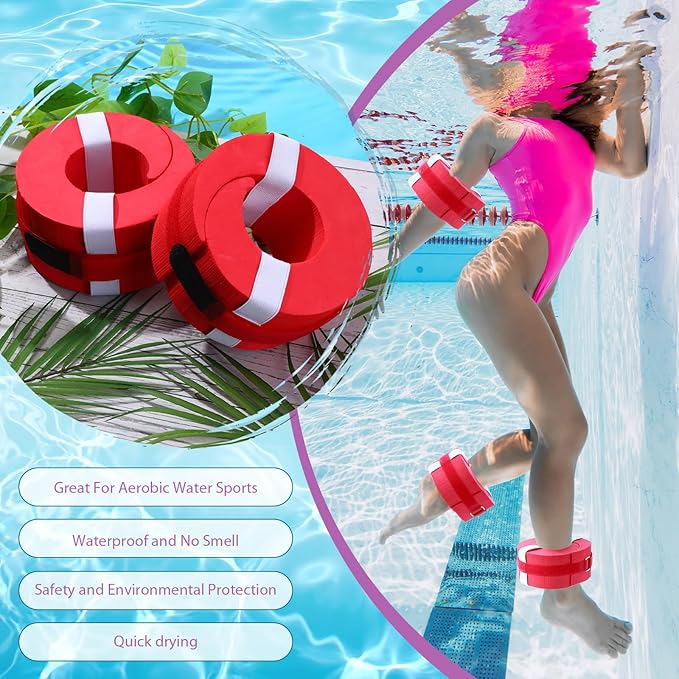 2 Pcs Foam Swim Aquatic Cuffs Equipment Water