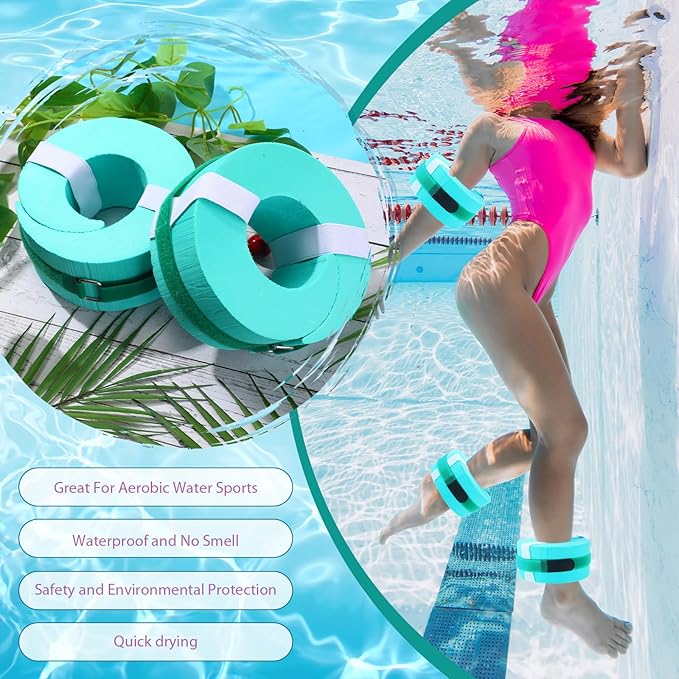 2 Pcs Foam Swim Aquatic Cuffs Equipment Water