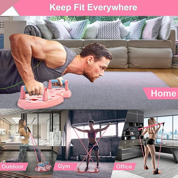 LALAHIGH Portable Home Gym System for Men and 20 Fitness