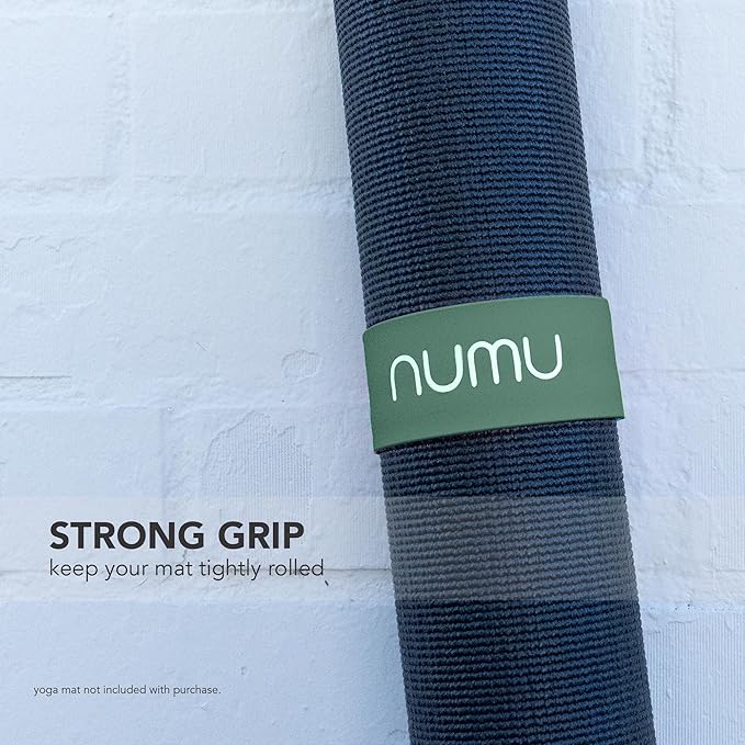Numu Yoga Mat Strap Slap Band - Easy Snap On to Keep Exercise Mat Tightly Rolled and Secured for Yoga Mat Storage and Travel