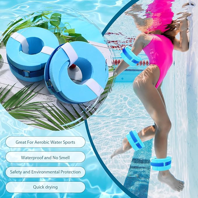 2 Pcs Foam Swim Aquatic Cuffs Equipment Water