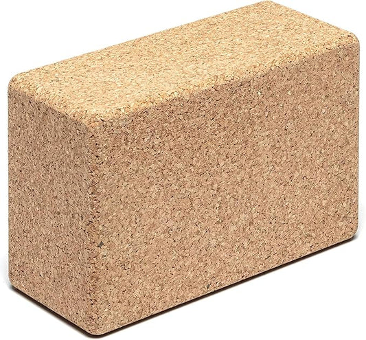 Go4Cork Cork Yoga Block for Yoga, Pilates & Meditation | Non-Slip, Hypoallergenic, Sustainable, Non-Toxic Yoga Block