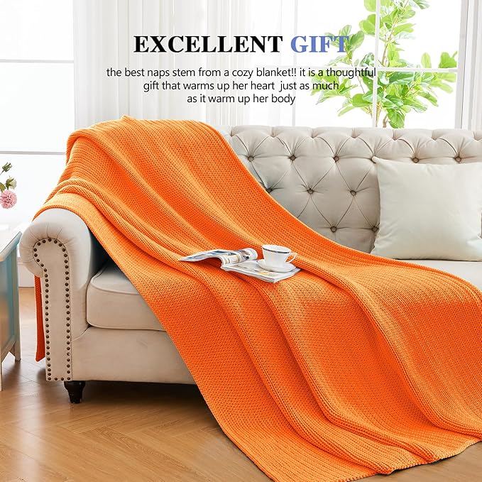 L'AGRATY Knitted Weighted Blanket - 50"x60" 7lbs Cooling Chunky Knit Heavy Blanket for Adults Braided Crochet Throw Thick Cable Yarn Knit Decorative No Beads Evenly Weighted Machine Washable
