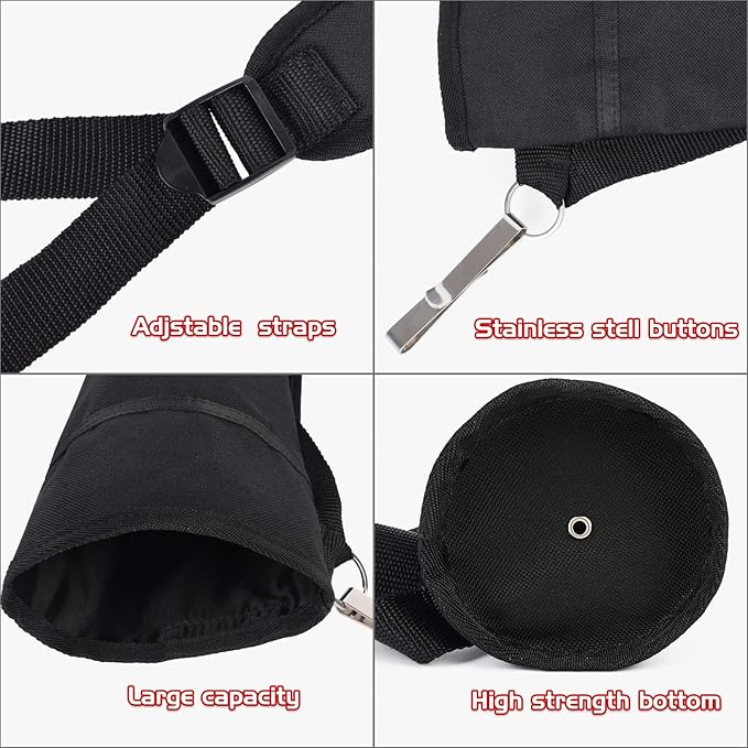 Elong Adjustable Archery Back Arrow Quiver Holder - Upgraded Quiver Arrows for Compound Recurve Bow and Hunting Target Practicing Youth and Adults