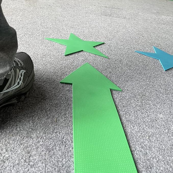 12pcs Colorful Star Arrow Spot Marker Non-Slip Directional