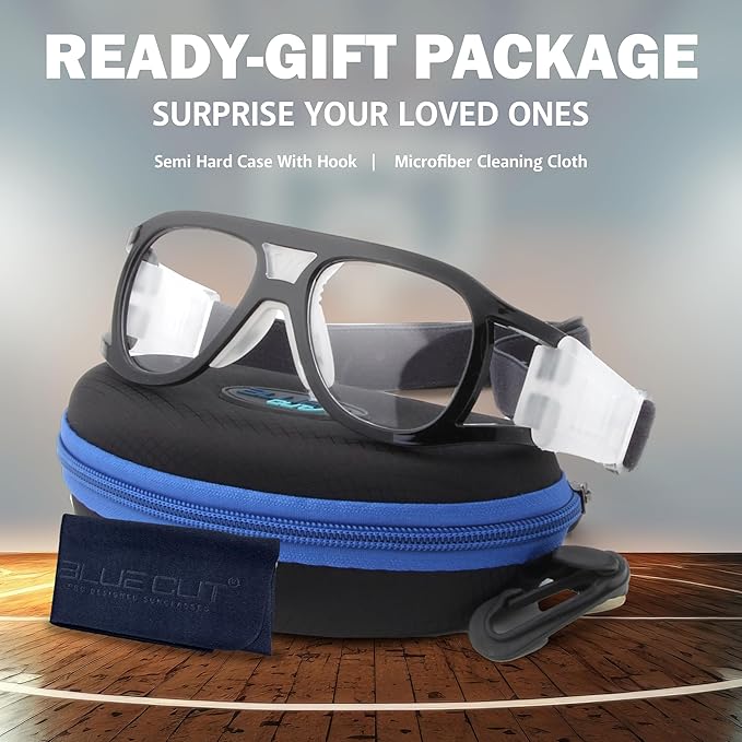BLUE CUT Safety Outdoor Sports Goggles Unisex Anti Fog Ideal For Basketball Racquetball