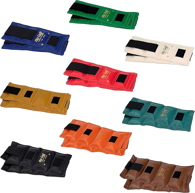 Original Adjustable Ankle and Wrist Weight for Training 9 Piece (1 each: 1, 1.5, 1.5, 2, 2, 2.5, 2.5, 3, 3, 4, 4, 5, 5, 7.5, 7.5, 10 10 lb.)
