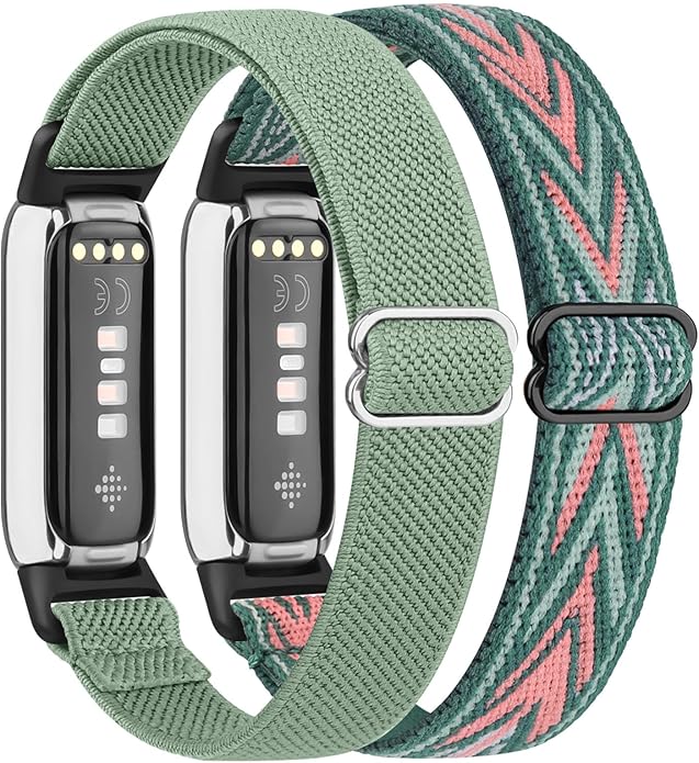 2 Pack Adjustable Elastic Bands for Fitbit Luxe Bands