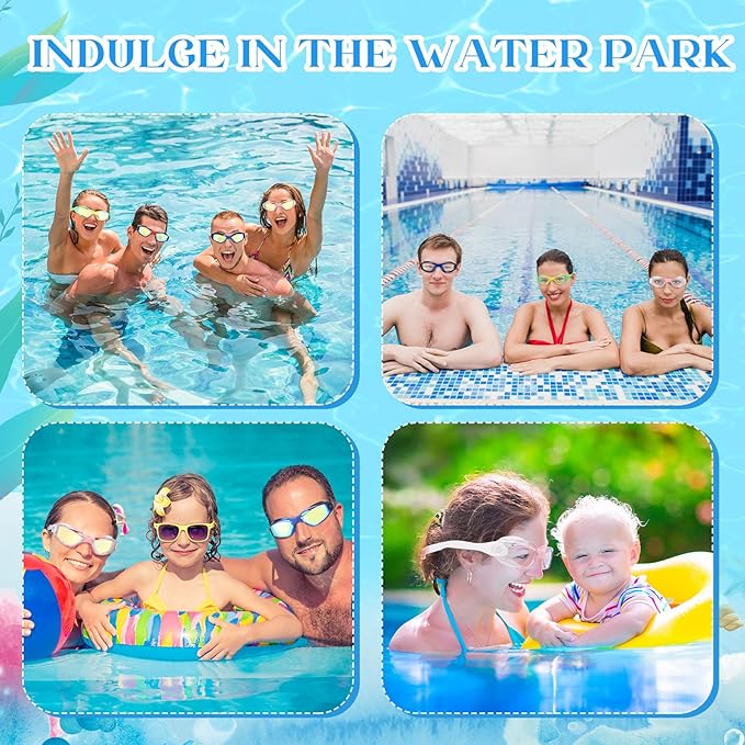 Konohan 10 Pack Swim Goggles Bulk for Kids adult Pool Goggles Anti Fog Silicone No Leak Swimming Glasses for Men Women Youth