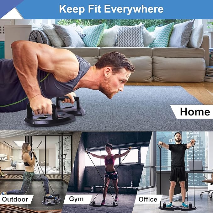 LALAHIGH Upgraded Push Up Board: Multi-Functional 20 in 1 Bar