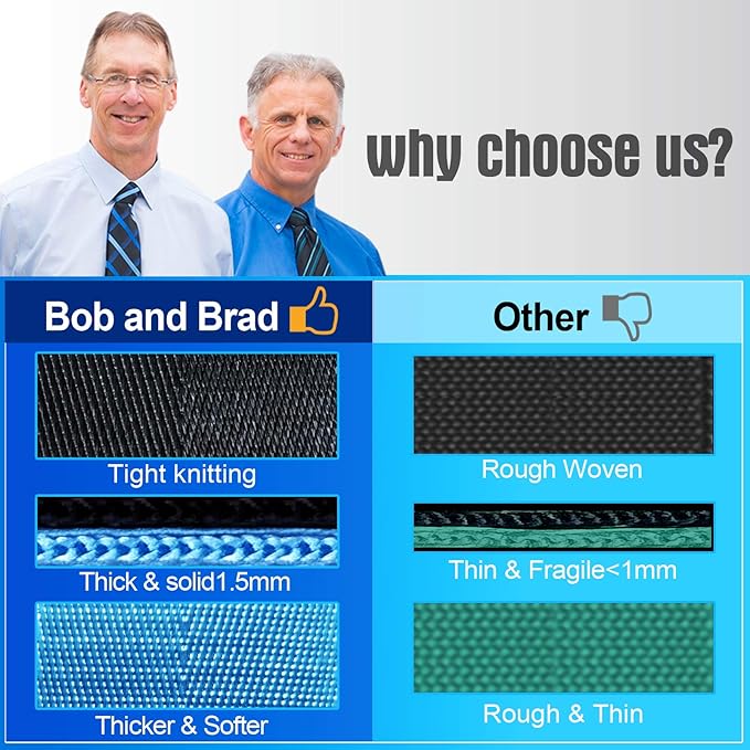 BOB AND BRAD 12 Loop Yoga Stretch Strap - Non-elastic for Stretching, Physical Therapy, Pilates, Dance, Gymnastics, and Athletic Trainers With Carry Bag