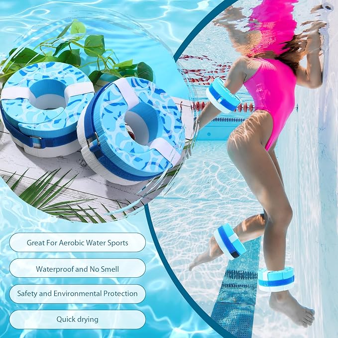 2 Pcs Foam Swim Aquatic Cuffs Equipment Water