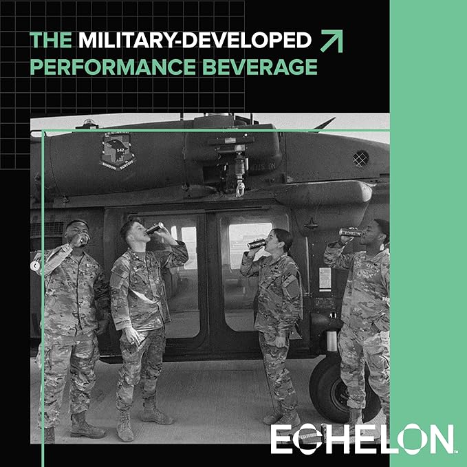 Echelon Pre-Workout Energy Drink | Watermelon Thai Chili | 12 Pack | Sustained Energy, Focus and Endurance Dietary Supplement | 300mg of Caffeine | Beta-Alanine, L-Theanine & Fiber | Vegan