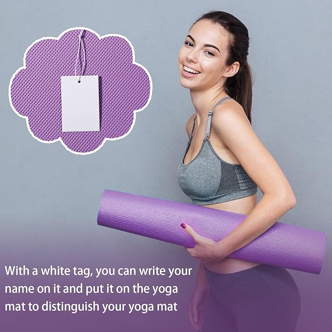 10 Pack Yoga Mats Bulk, 68'' x 24'' x 4mm Thick Yoga Mats for Kids and Adult Gym Mats Bundle Latex Free Exercise Mats with Non Slip Texture for Outdoor Yoga, Pilates or Workout