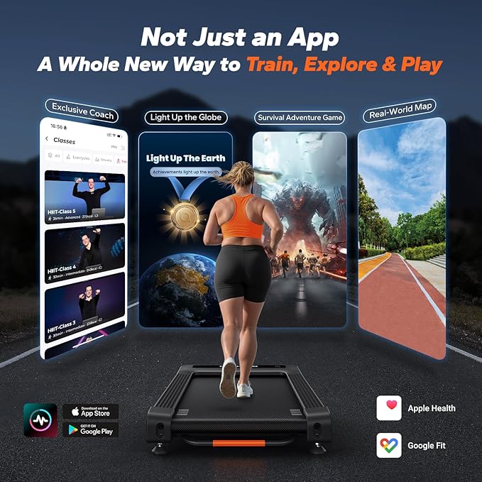 MERACH W50 Walking Pad Treadmills for Home, 12% Auto Incline, 400lbs Capacity, 3.5HP Supper Quiet Brushless, 16.5"x41.3" Spacious Running Belt, Under Desk Treadmill with Remote & LED