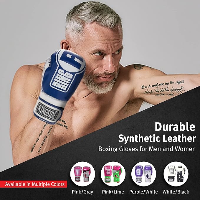 Ringside Apex Bag Gloves, IMF-Tech Boxing Gloves with Secure Wrist Support, Synthetic Boxing Gloves for Men and Women