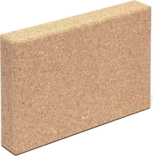 Go4Cork Cork Yoga Block for Yoga, Pilates & Meditation | Non-Slip, Hypoallergenic, Sustainable, Non-Toxic Yoga Block