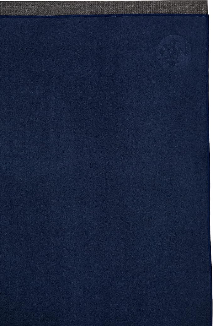 Manduka Yogitoes Yoga Towel – Rubber Grip Dots Non-Slip Bottom, Quick Dry Fitness Towel for Hot Yoga, Pilates, Exercise