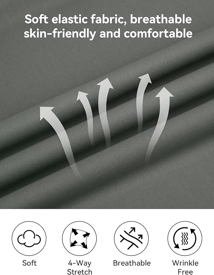 Esabel.C Jacquard Golf Shirts for Men Moisture Wicking Short Sleeve Performance Dry Fit Active Mens Polo Shirts