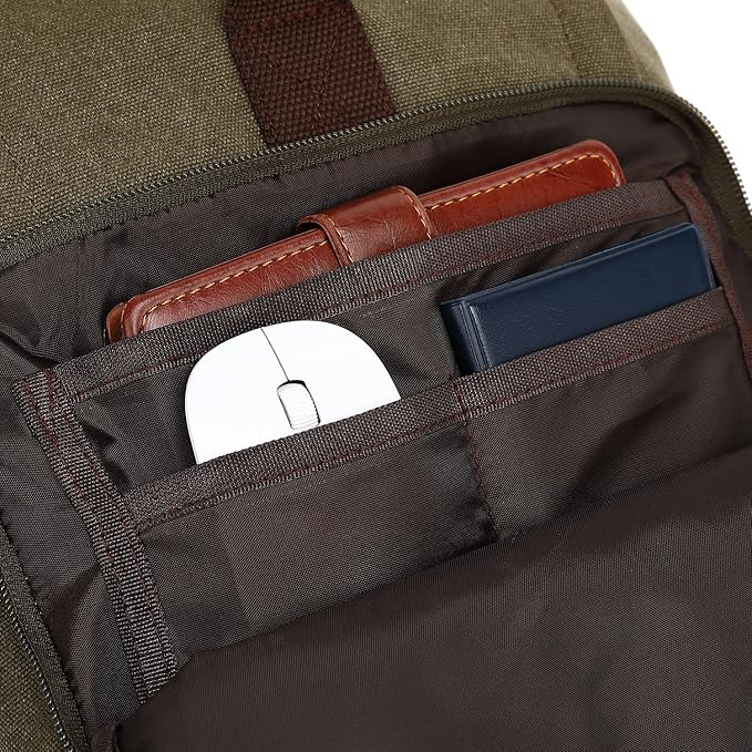 Kalesi Gym Duffle Bag Backpack 4-Way Vintage canvas with Shoes Compartment for travel Sport Hiking laptop (Vintage green)