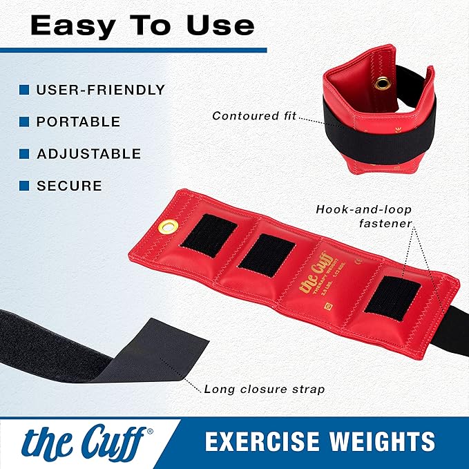 Original Adjustable Ankle and Wrist Weight for Training 9 Piece (1 each: 1, 1.5, 1.5, 2, 2, 2.5, 2.5, 3, 3, 4, 4, 5, 5, 7.5, 7.5, 10 10 lb.)