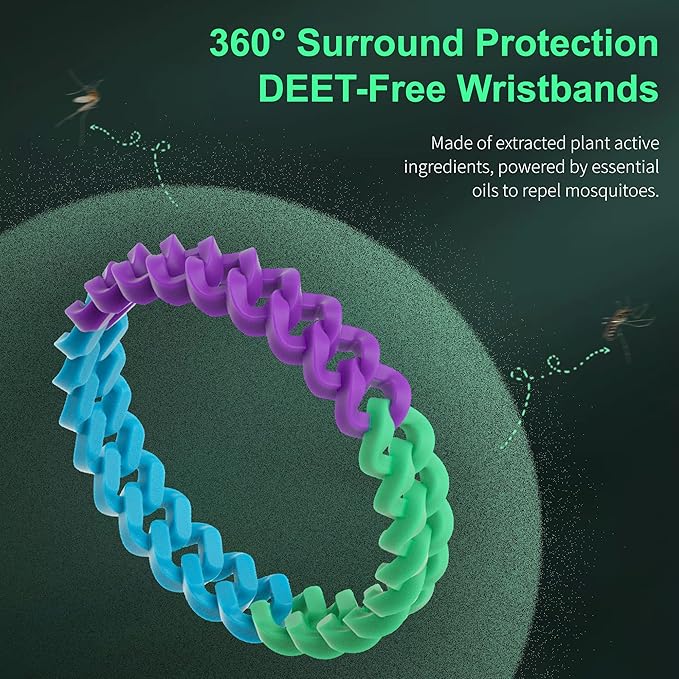 6 Pack Mosquito Repellent Bracelets for Adults and Kids
