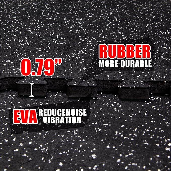 0.79" 12PCS 48 SQ FT Eva Foam&Rubber Exercise