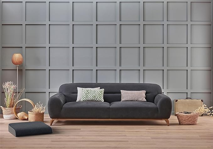 Kölbs Extra Large Seat Cushion Stylish Plush Velvet Cover XL Memory Foam for Office Chair, Floor Pillow Back Pain Coccyx Bruise Relief Carry Handle