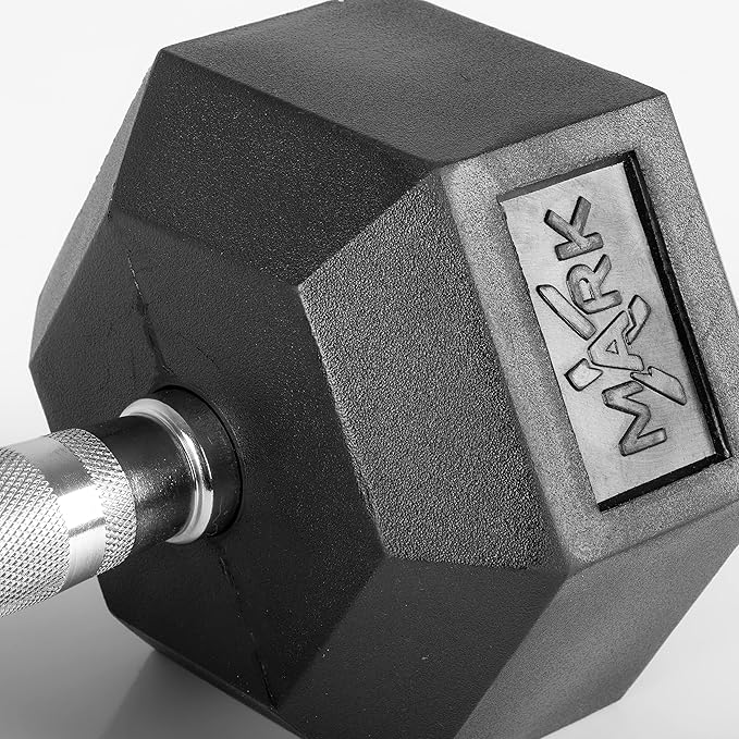 XMARK Dumbbell Set with Rack, Weights Dumbbells, Multiple Free Weights and Horizontal Storage for Home Gym Strength Training, Storage Rack Color Options