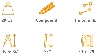 4 Stable Sticks® Essential 4 Points Bipod Shooting Sticks - Lightweight Aluminium, Extrem Stability for Hunting and Shooting, Foldable and transportable