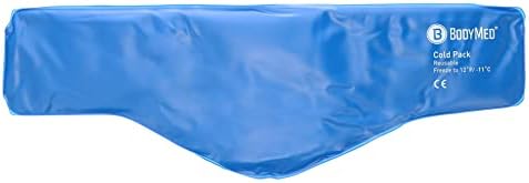 BodyMed Reusable Vinyl Ice Pack for Neck - Professional Grade Cold Therapy for Injuries, Aches, Swelling, Bruises, Sprains - 23 in. Long (Neck Contour)