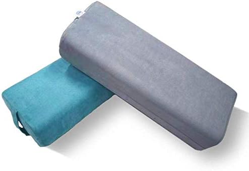 NGT new guide steps Yoga Bolster Pillow for Meditation and Support - Rectangular Yoga Cushion Foam Wedges Washable Suede Pillowcase for Men and Women with Carry Handles.…
