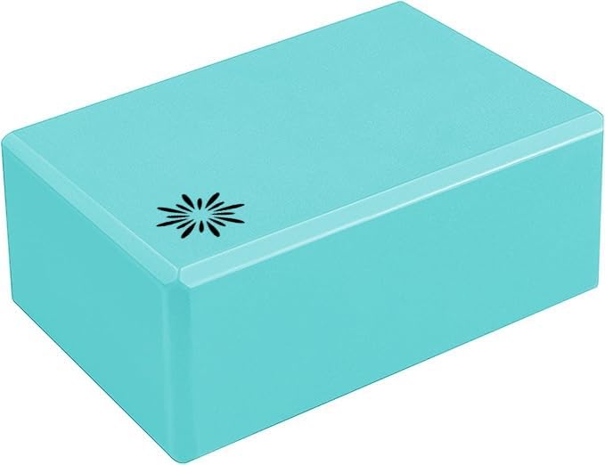 Sunshine Yoga 4" Yoga Block, 10 Pack Bulk EVA Foam Yoga Blocks, Firm and Supportive Yoga Brick, Balance Foam for Stretching, Pilates, and Workout, 4" x 6" x 9"