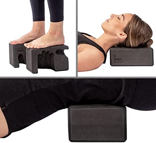 WRIST Buddy® Yoga Blocks 2 Pack | Reduces and Prevents Wrist Pain, Enhances Comfort Stability and Grip Strength on the Blocks | Hand-Shaped Blocks | EVA Yoga Accessories Set | Best Gifts for Yoga
