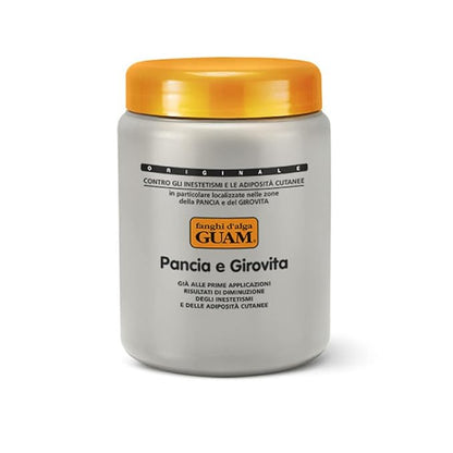 Guam Tummy & Waist, Stomach Wrap for Cellulite Reduction, Tighten Loose Belly Skin | Anti-Cellulite Lipo Wraps for Stomach, Seaweed + Caffeine | Cellulite Remover Tummy Wrap, 2.2LB