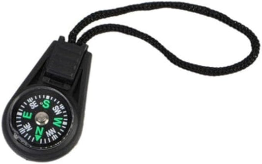1Pc Black Wrist Compass Lanyard Type Convenient Small