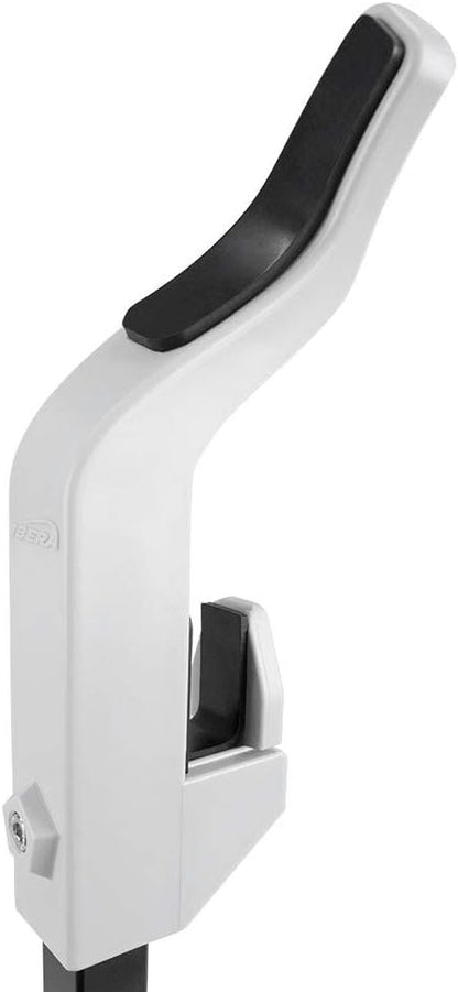 Ibera Bike Stand for 20"-29" - Bicycle Stand for Regular Tires with Non-Scratch & Foldable Steel Frame Design - Adjustable Height & Floor-Mounted Bicycle Storage for Garage, Home or Workshop