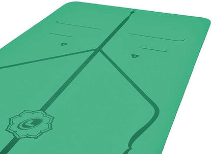 Liforme Original Yoga Mat – Free Yoga Bag Included - Patented Alignment System, Warrior-like Grip, Non-slip, Eco-friendly, sweat-resistant, long, wide, 4.2mm thick mat for comfort