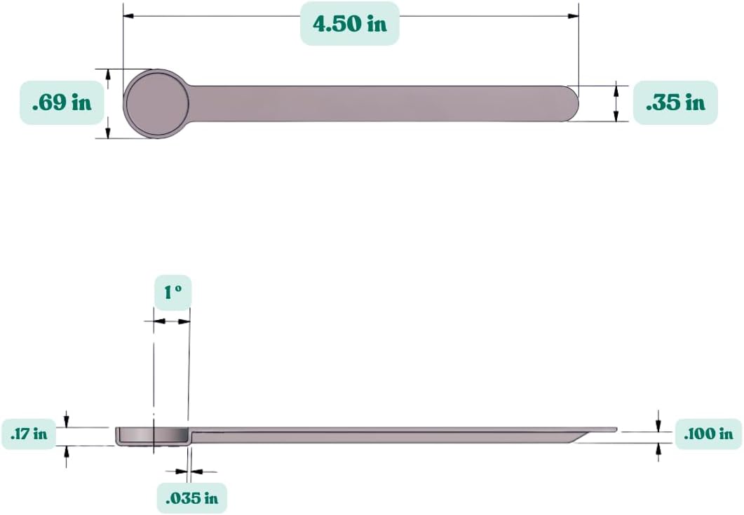1/8 Teaspoon (0.625 mL | A Pinch) Long Handle Scoop for Measuring Coffee, Pet Food, Grains, Protein, Spices and Other Dry Goods (Pack of 5)