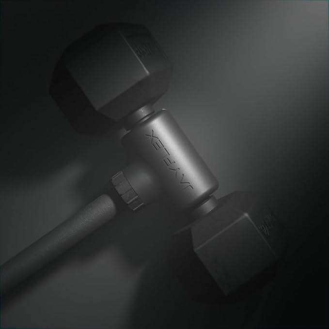 Jayflex Hyperbell Dumbbell Converter - Convert Dumbbells to Barbell Set and Kettlebell for Home Fitness - Adjustable & Up to 200 lb Capacity Weight Barbell for Weight Lifting