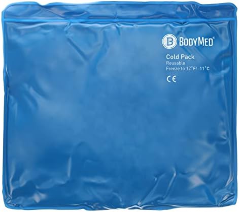 BodyMed Reusable Vinyl Ice Pack for Knee, Arm, Elbow, Shoulder, Back - Professional Grade Cold Therapy for Injuries, Aches, Swelling, Bruises, Sprains - 14 in. x 12 in. (Standard)