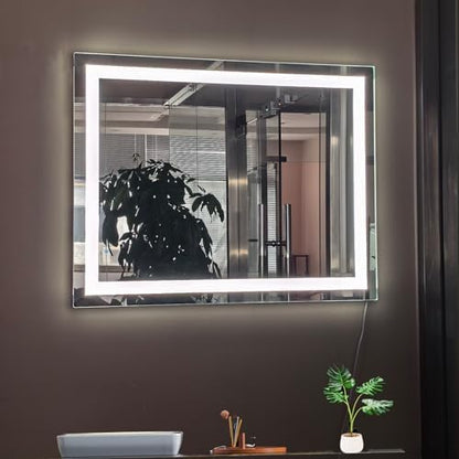 LED Bathroom Mirror with Lights for Wall Mirror 32x24In Vanity