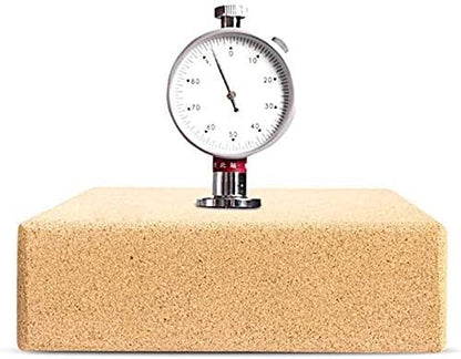 Cork Yoga Blocks, 2 Pack, with 1 Yoga Strap, High Density Solid Natural Cork Yoga Brick with Comfortable Edge to Improve Balance, Strength and Flexibility