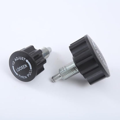 2 Pack Exercise Bike Pull Pin Spring Knob Replacement Universal M16 Pop Screw Height Adjust Locking Grip for Statioanry Cycling Bicyle Fitness Equipment Machines Weight Bench Bikes