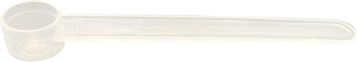 1.5 mL (1.5 CC) Long Handle Scoop for Measuring Coffee, Pet Food, Grains, Protein, Spices and Other Dry Goods (Pack of 100)