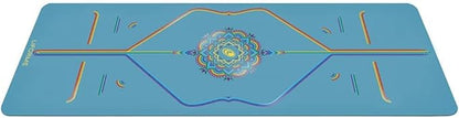 Liforme Printed Yoga Mat Collection - Free Yoga Bag Included - Patented Alignment System, Warrior-like Grip, Non-Slip, Eco-friendly, Sweat-resistant, Long, Wide and Thick for Comfort