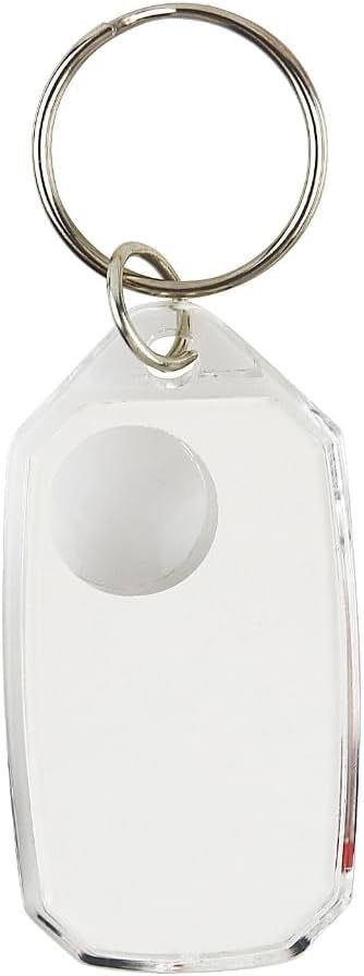1Pc White Small Compasses Thermometer Keychain，Mini Pocket Sized