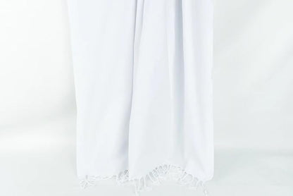 HAVLULAND Turkish Beach Towel Oversized 72’’x40’’ - Set of 6 | 100% Cotton Lightweight Sand Free Quick Dry Pool Towels | Extra Large Towels for Tie Dye Bath Towel Adults Beach Blanket Bulk of 6 White