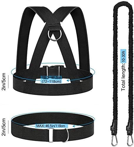 YNXing Resistance Training Rope Explosive Force Bounce Physical Training Resistance Rope Improving Speed, Stamina and Strength