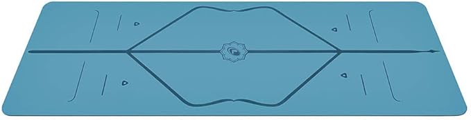 Liforme Original Yoga Mat – Free Yoga Bag Included - Patented Alignment System, Warrior-like Grip, Non-slip, Eco-friendly, sweat-resistant, long, wide, 4.2mm thick mat for comfort